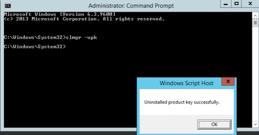 slmgr /upk